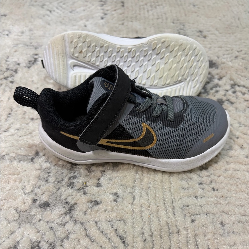 Nike Downshifter 12 Next Nature TD Grey Black Toddler Shoes Size 10c DM4191 005